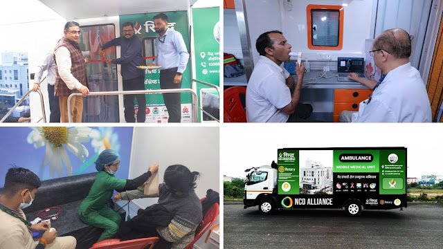 सिद्ध अस्पताल के चेयरमैन डॉ अनुराग मेहरोत्रा की पहल:हॉस्पिटल ऑन व्हील्स से NCDs के खिलाफ अभियान